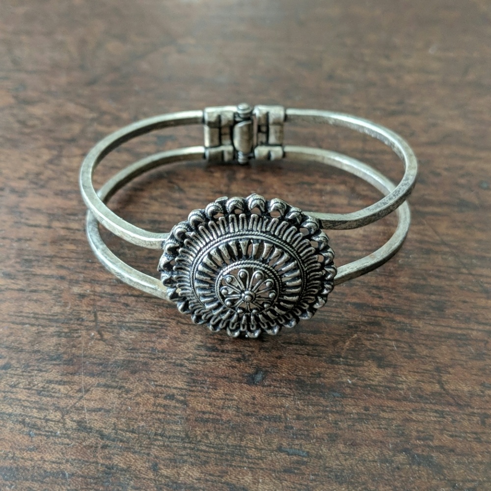 Floral mandala bracelet from India